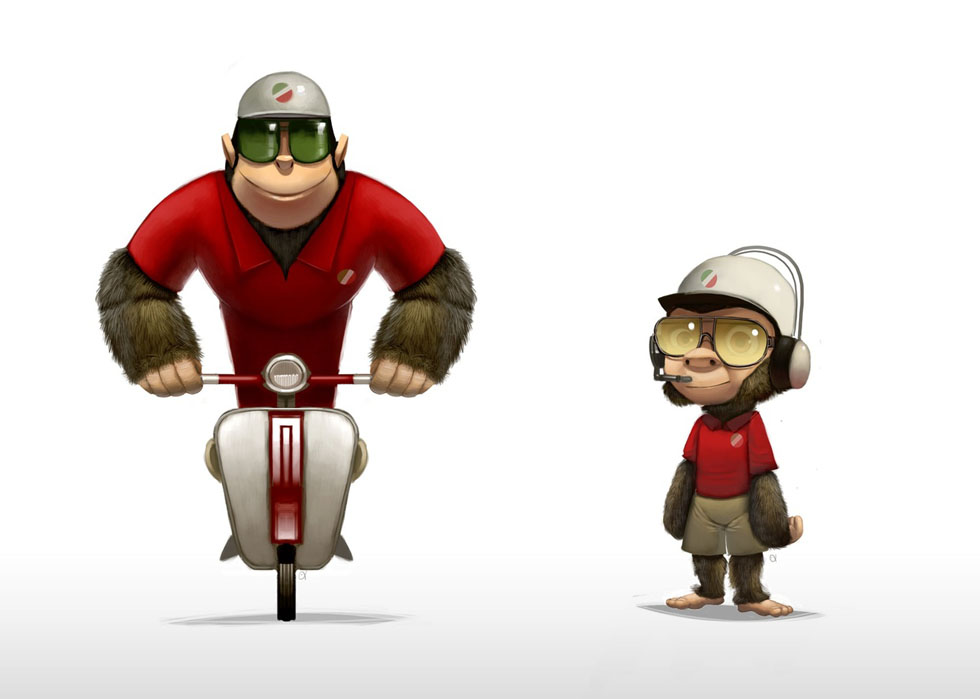 Picture-1 ( Monkey The Pizza Boy - Best 3D Animation and Character Design Collections )